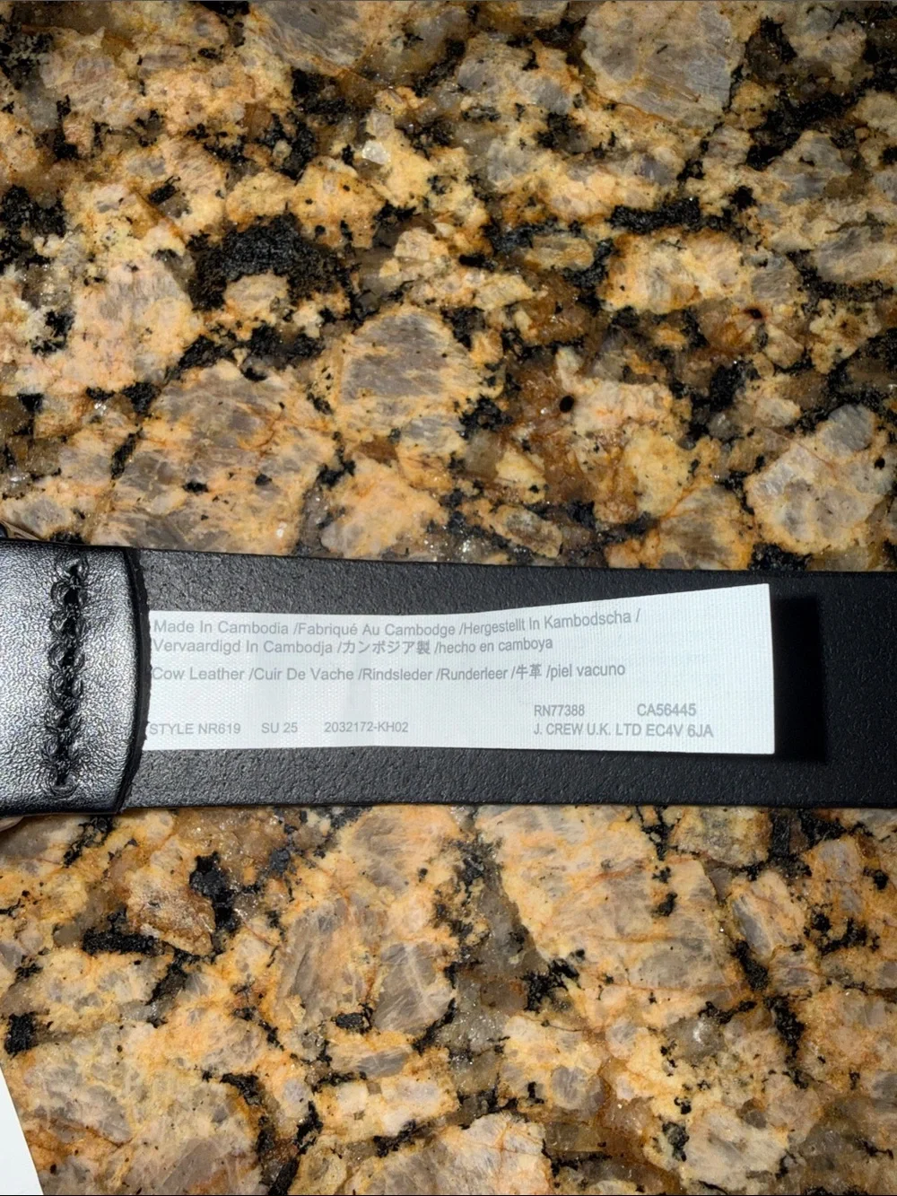 Madewell Studded Western True Black Leather Belt, Size X-Large, NWT - Picture 4 of 6
